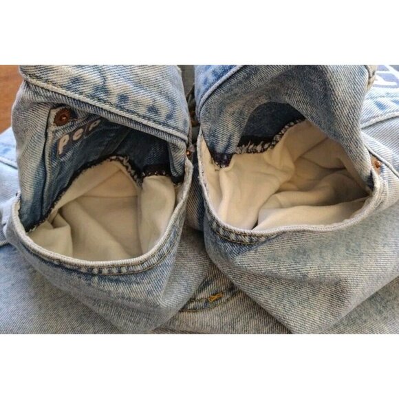 Vintage Buckle Pepe Jeans 26 Betty High Rise Embroidered Raw Cuff - Picture 14 of 15